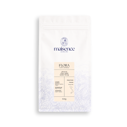 Flora Filter + Espresso – maisence Specialty Coffee 500g Packshot