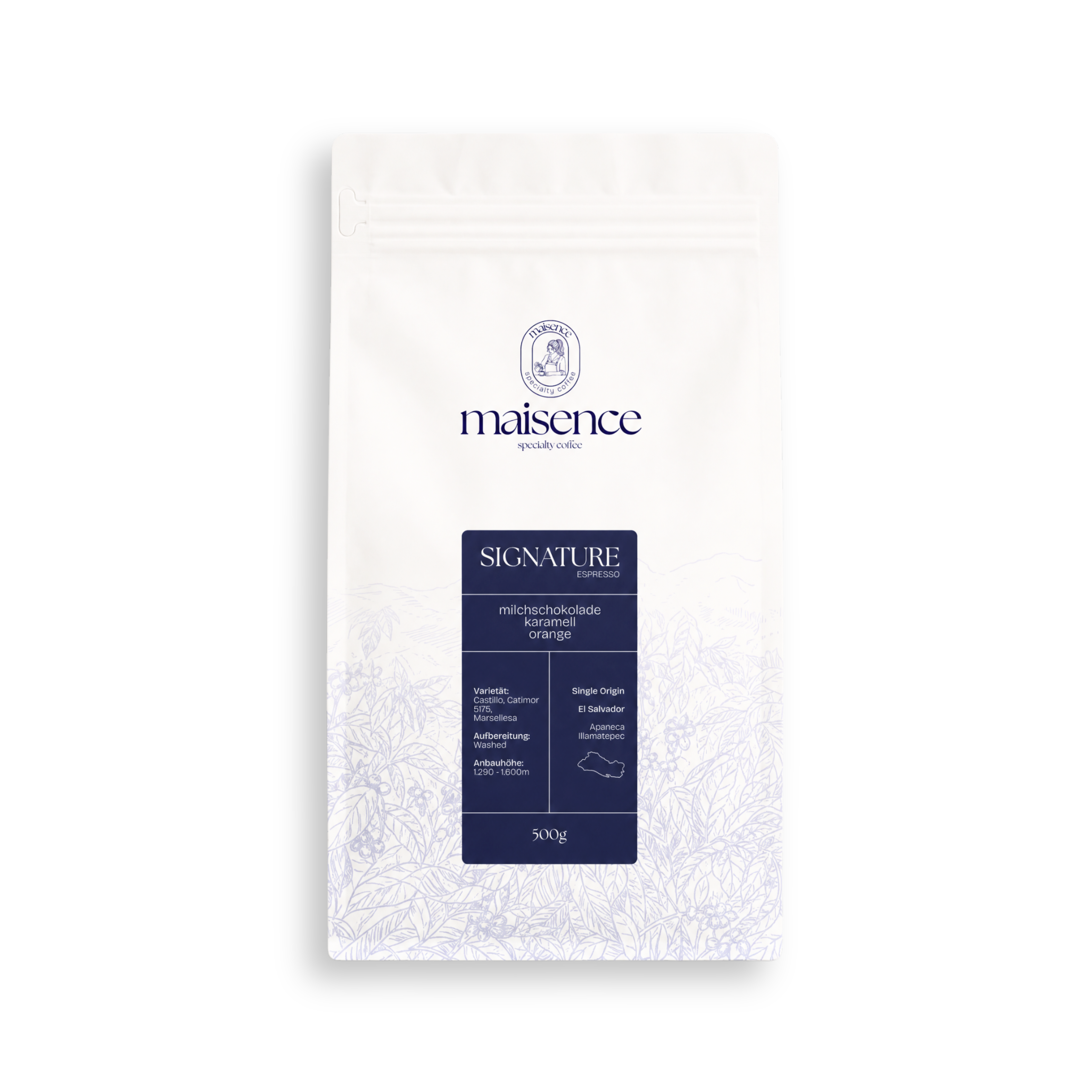 Signature Espresso – maisence Specialty Coffee 500g Packshot